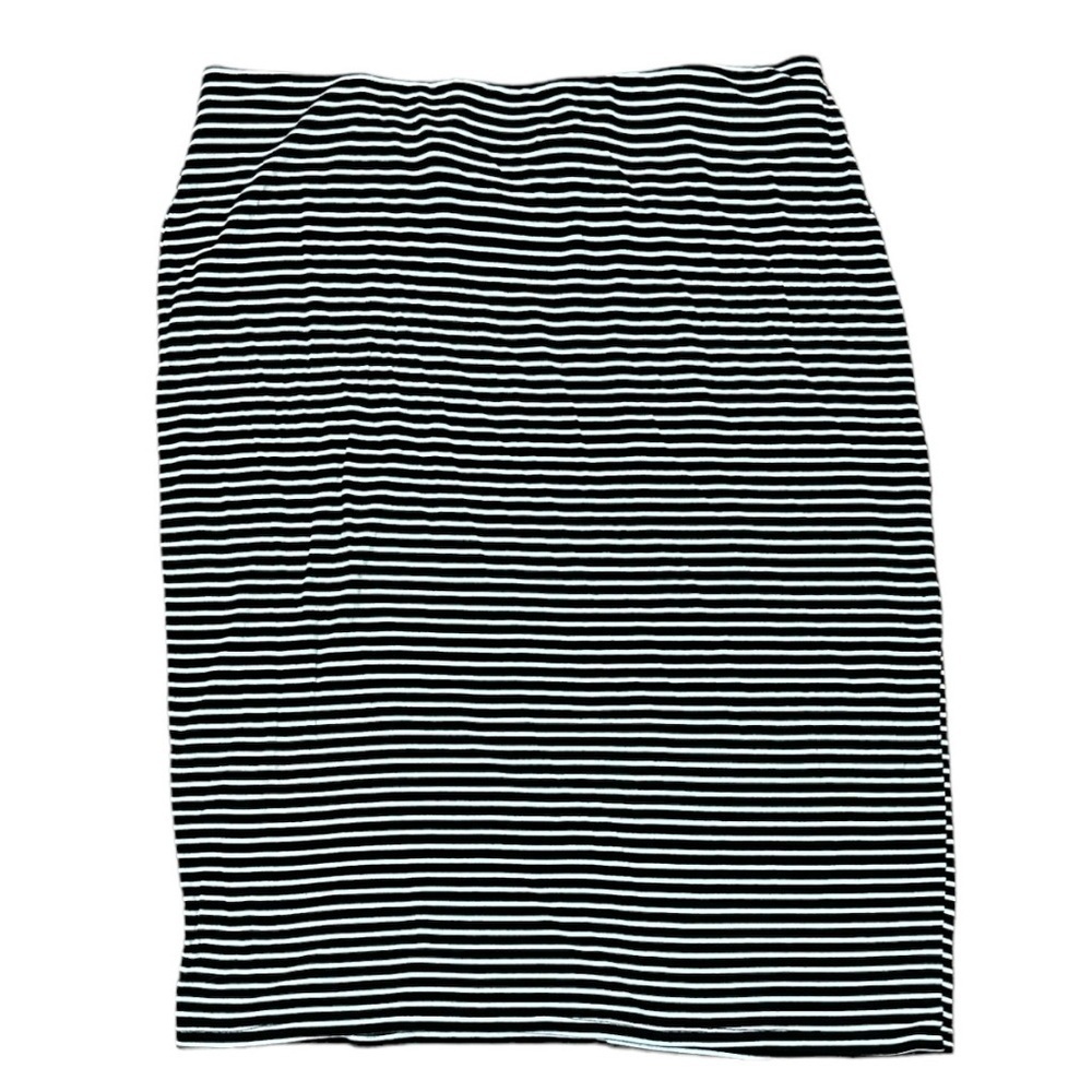 Set of 2- Metaphor Skirts- Gray Heather / Black & White Stripe- Size XL - Picture 4 of 6